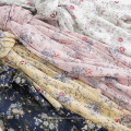 Polyester floral personnalisé tissu en mousseline de soie